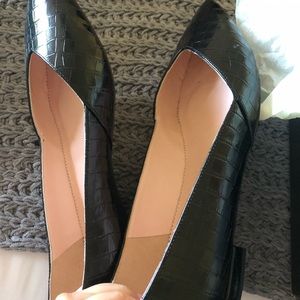 Brand new! Leather black flats